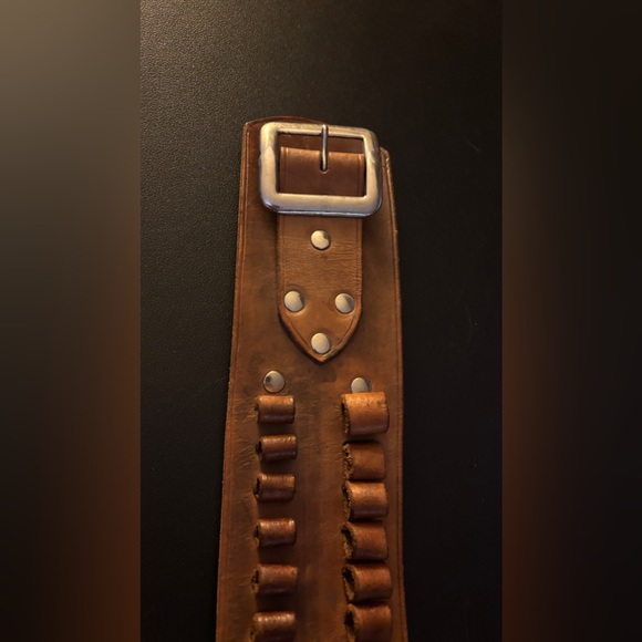 Leather ammo belt size 39 named Fred - Picture 2 of 4
